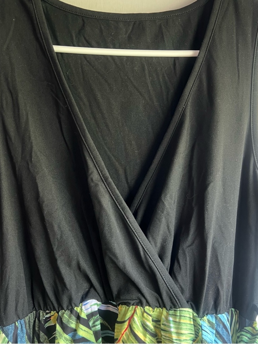 SHEIN Black & Tropical Leaf Print Midi Dress - Picture 7 of 12